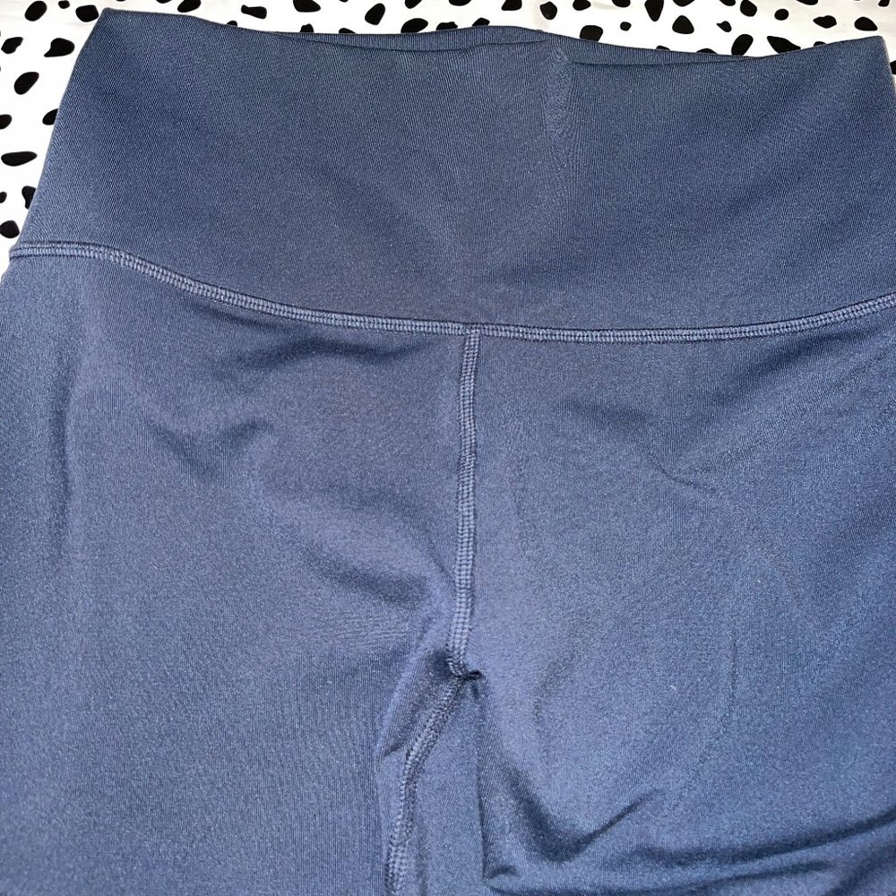 ALO YOGA High Waist Moto Leggings in Rich Navy - Picture 8 of 13